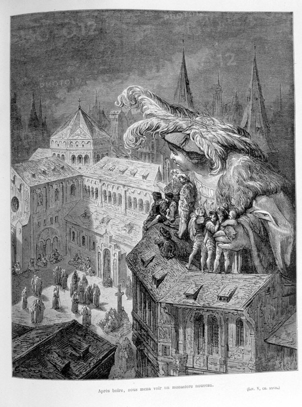 Rabelais, illustration by Gustave Doré