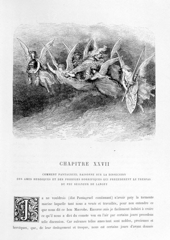 Rabelais, illustration de Gustave Doré
