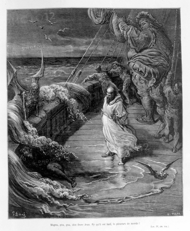 Rabelais, illustration by Gustave Doré