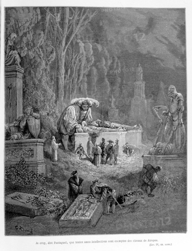 Rabelais, illustration by Gustave Doré