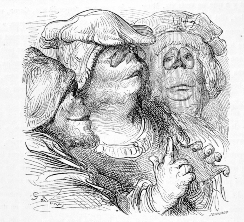 Rabelais, illustration by Gustave Doré