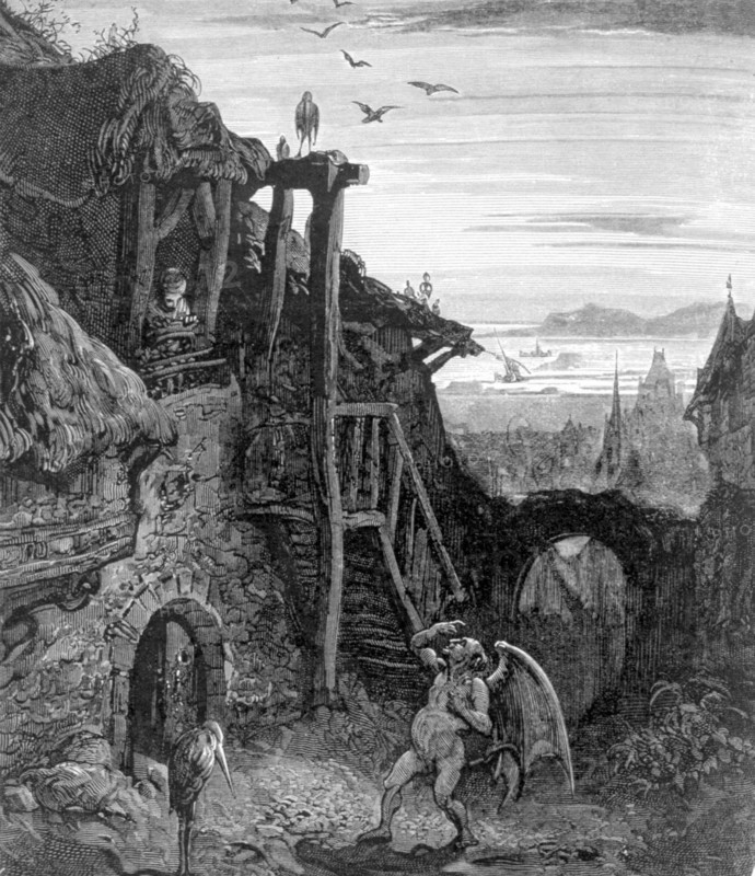 Rabelais, illustration by Gustave Doré