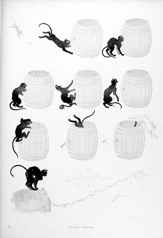 Cats, the revengeful nail by Steinlen