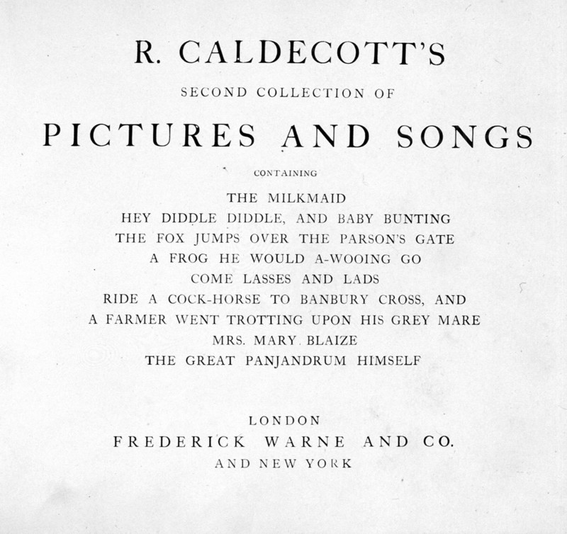 Song illustration by Randolph Caldecott