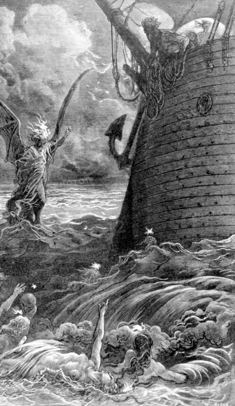 La chanson du vieux marin de Coleridge, illustration de Gustave Doré