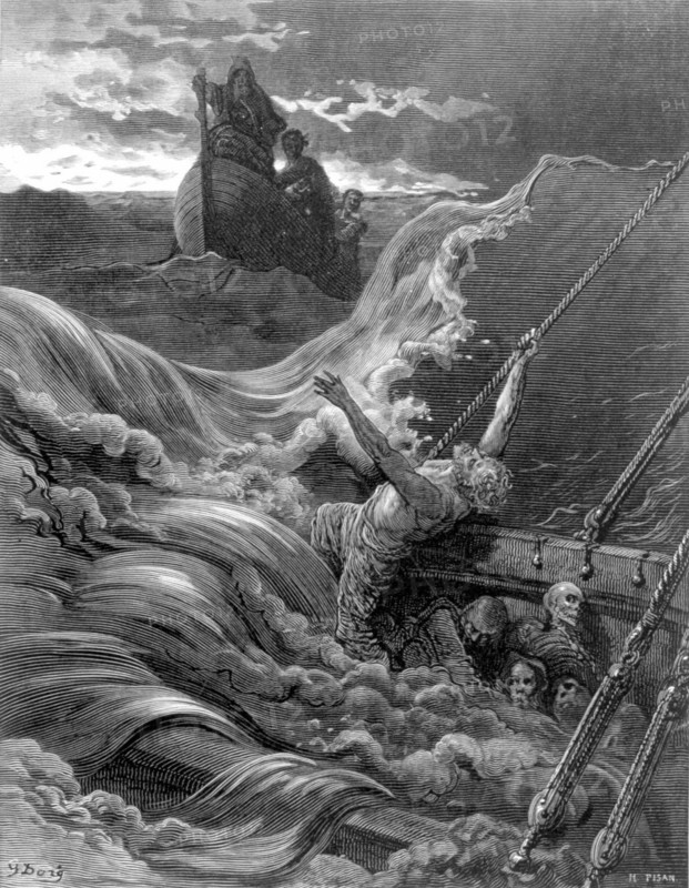 La chanson du vieux marin de Coleridge, illustration de Gustave Doré