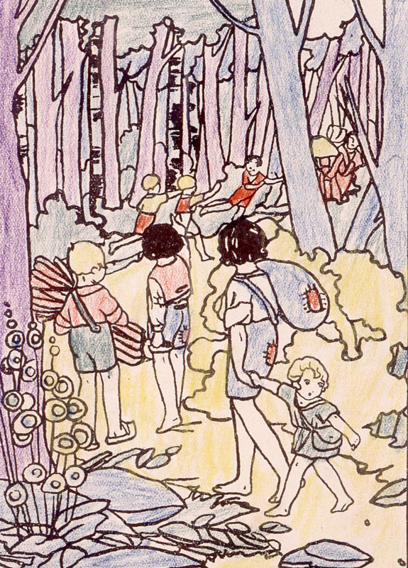 Charles Perrault's tales, Tom Thumb, illustrations by M. L. Pinel