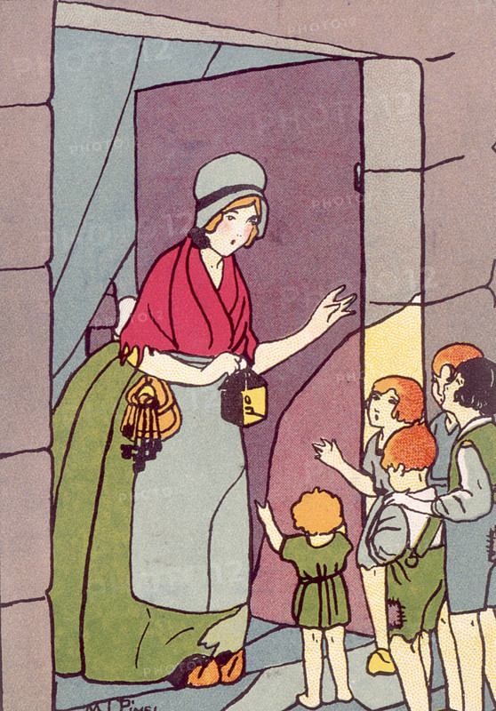 Charles Perrault's tales, Tom Thumb, illustrations by M. L. Pinel