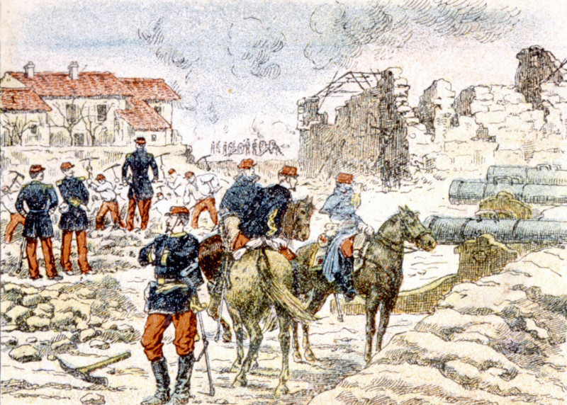 Guerre  de 1870, illustrations de la fin du XIXe siècle