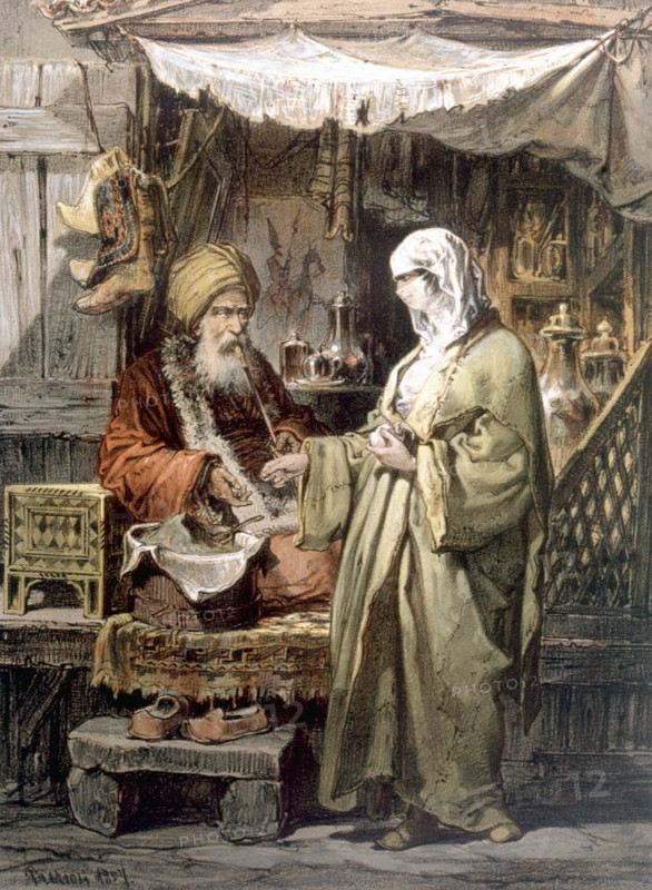 Drug shop, by Preziosi