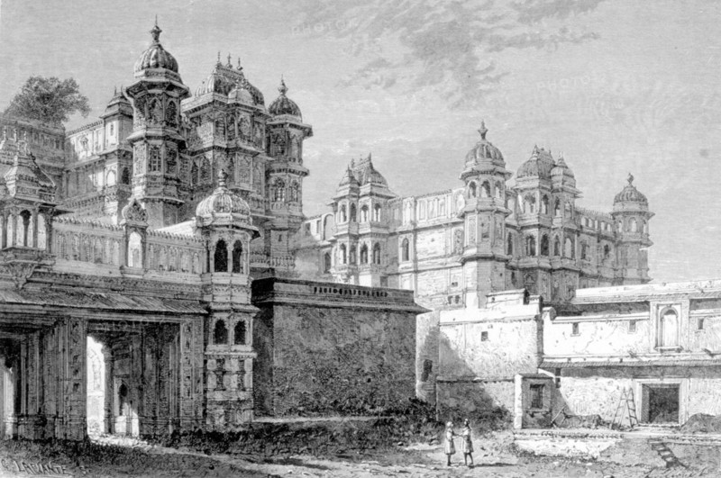 The Maharana palace in Oudeypour