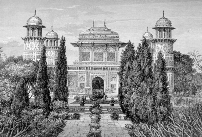 Grand lane of the Tadj, in Agra