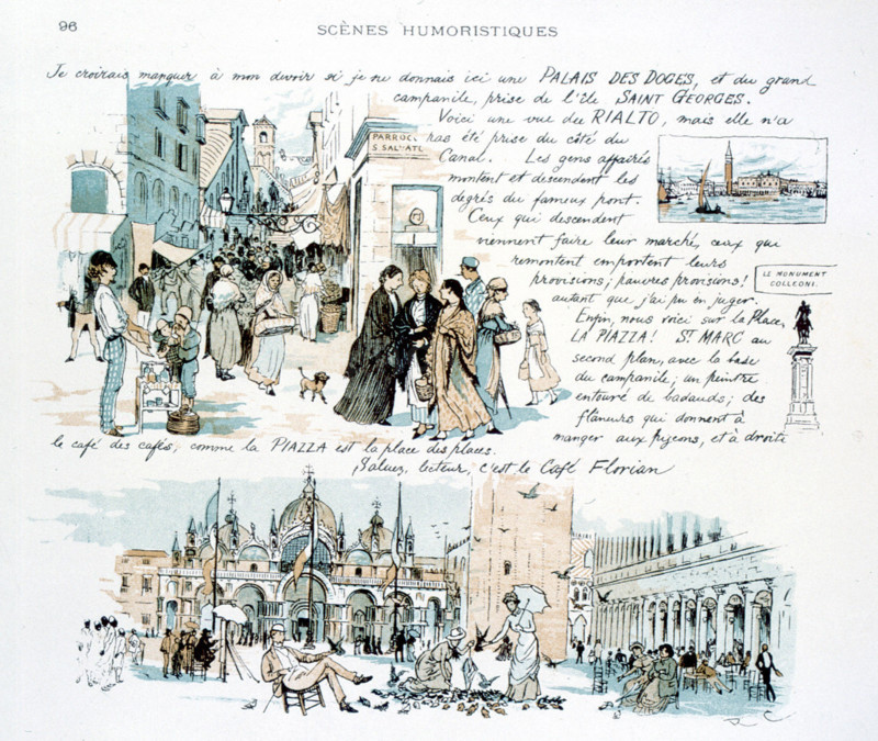 Humorous scenes, illustration by Randolph Caldecott