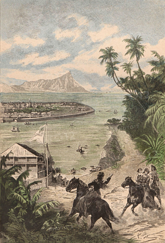 Jules Verne, "L'île à hélice", illustration