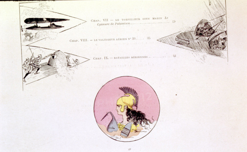 War in the 20th century, illustration by Robida