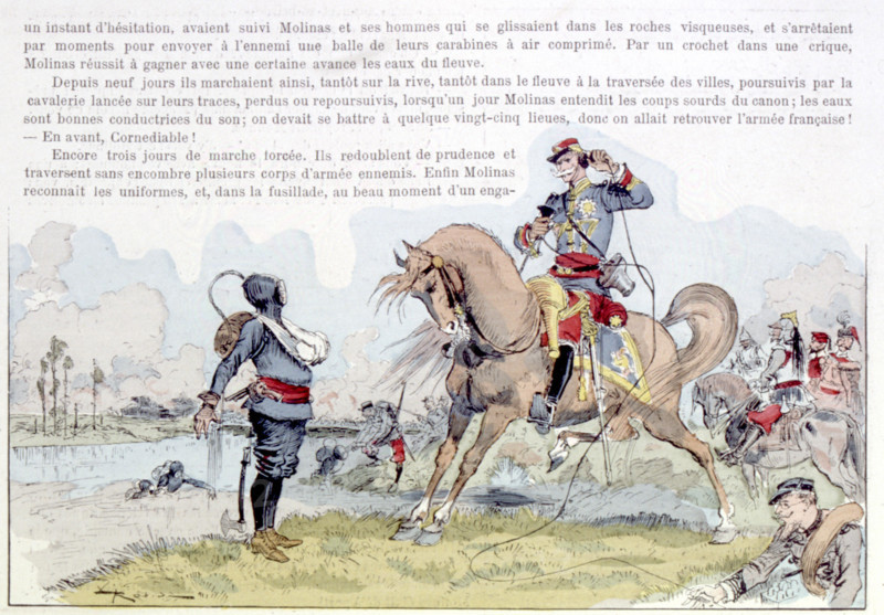 La guerre au XXème siècle, illustration de Robida