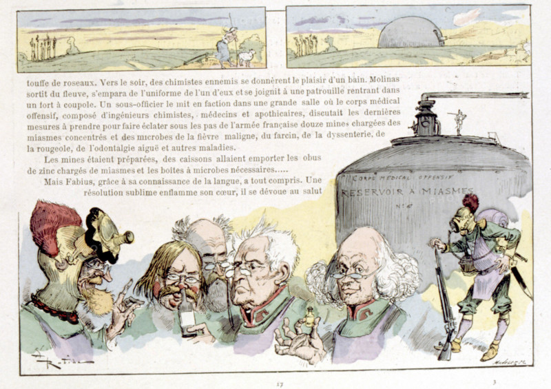 La guerre au XXème siècle, illustration de Robida