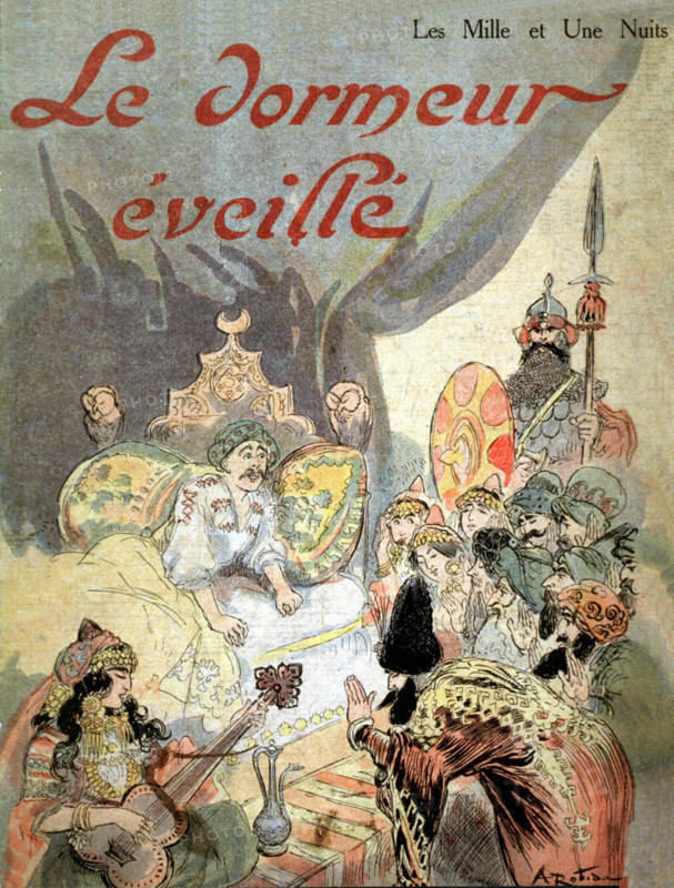Conte des Milles et une Nuits, illustration de Robida
