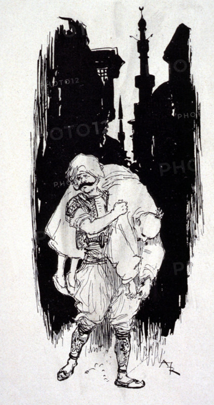 Tales of the Thousand and One Nights, illustration by Robida