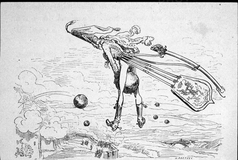 Illustration de Münchausen de Gottfried Burger