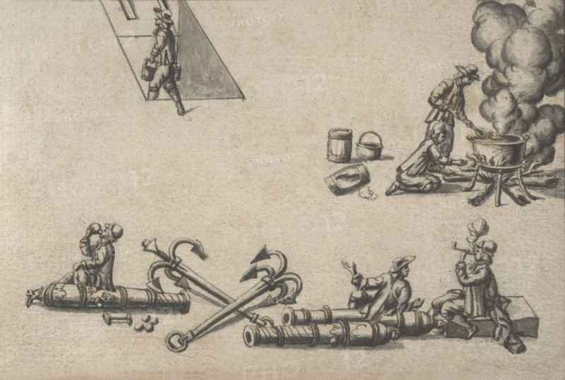 Description géométrique de toutes les pièces qui entrent dans la construction d'une galère, gravure de Debenat
