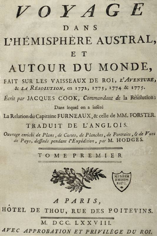 Journey of James COOK, flyleaf