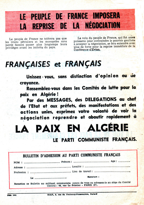French communist Party tract