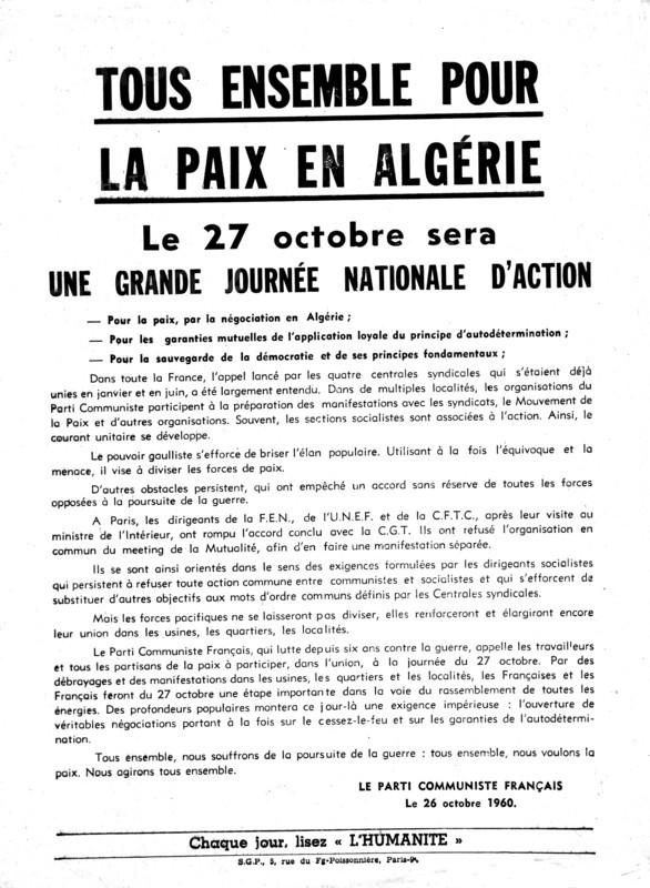 French communist Party tract