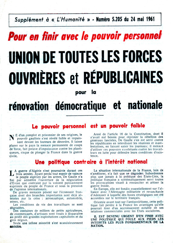 French communist Party tract