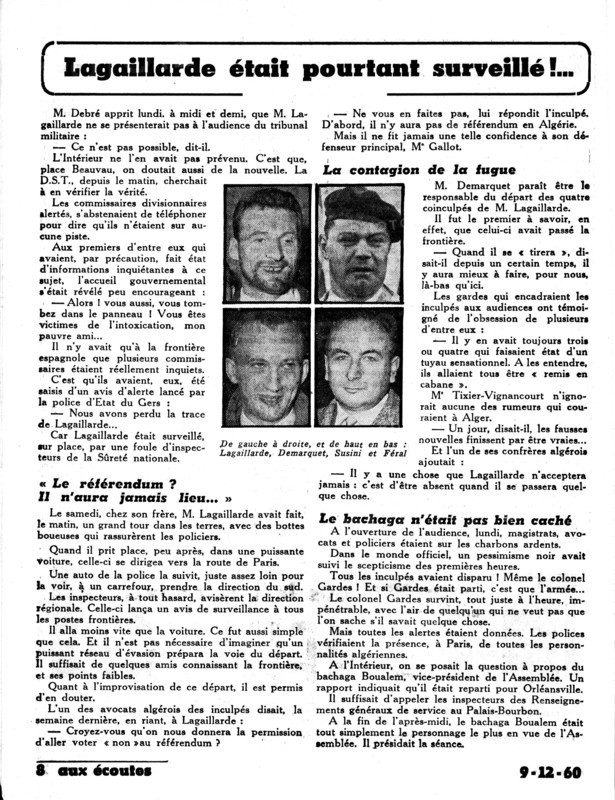 Page 8 of the journal "Aux écoutes du monde"