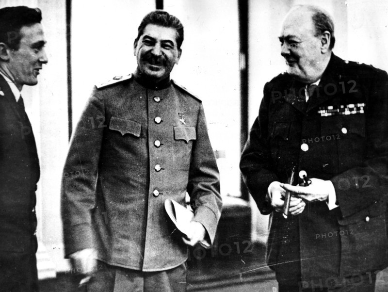 Yalta Conference : Joseph V. Stalin and Winston S. Churchill