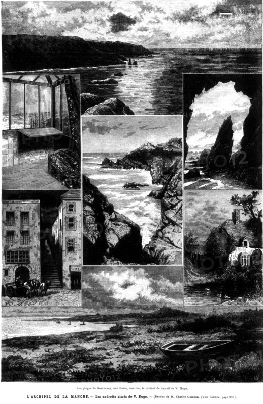The isle of Guernsey where Victor Hugo lived in exile