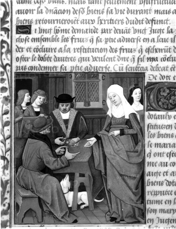 Manuscript : The style of French law : registering the dowry