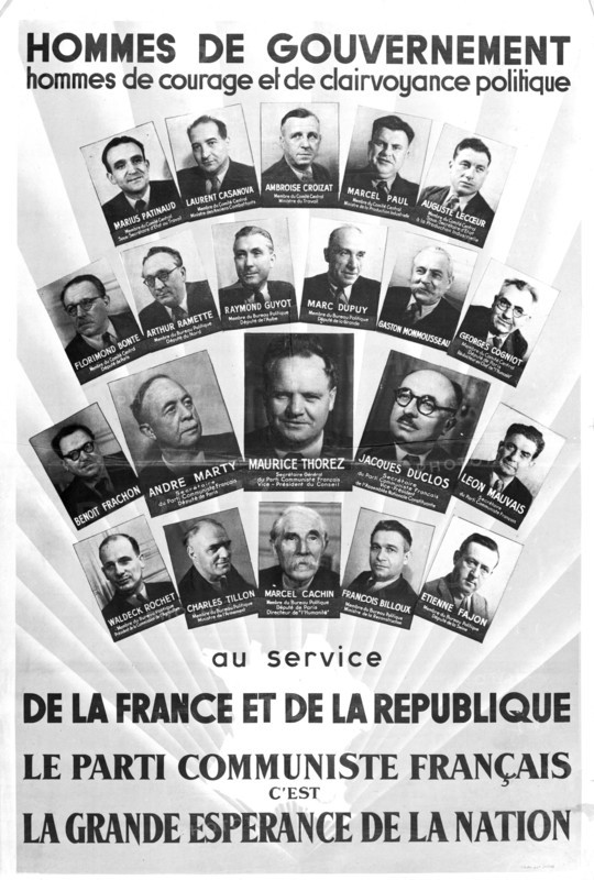 Affiche du Parti communiste français
