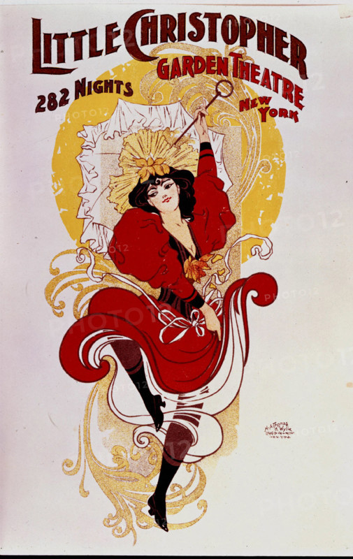 Affiche publicitaire pour un théâtre