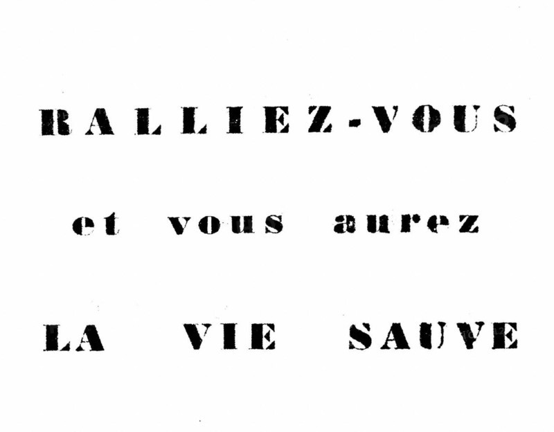 Tract appealing to the fellaghas to surrender to the French army -Front