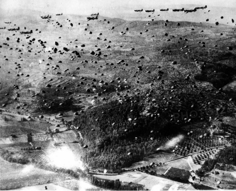 To prepare for the Allied landing in the south of France, hundreds of paratroopers were dropped behind enemy lines by the C-47 cargo-plane