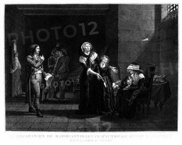Marie-Antoinette of Austria is separated from her family in the Temple tower