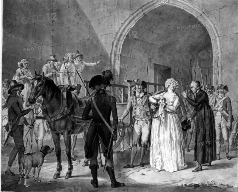 Cuglenburgh, Marie-Antoinette conduite au supplice