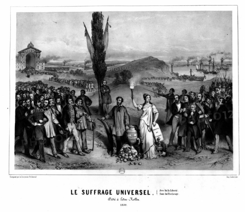 Universal vote dedicated to Ledru-Rollin