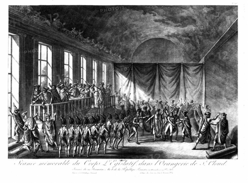 Séance mémorable du corps législatif dans l'Orangerie de Saint-Cloud