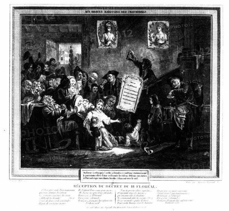 Reception of the decree of 18 Floréal
