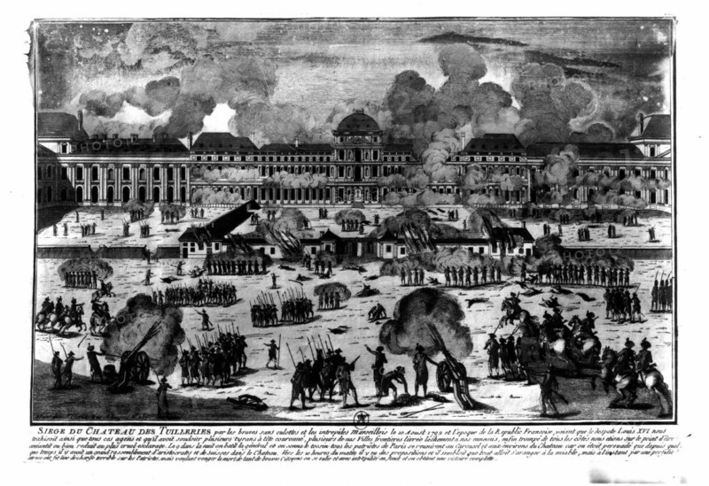 Siège du château des Tuileries le 10 août 1792