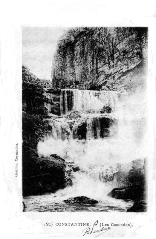 Carte postale, Constantine, les Cascades