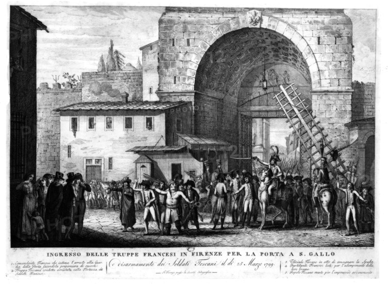 French troops entering Florence in 1799