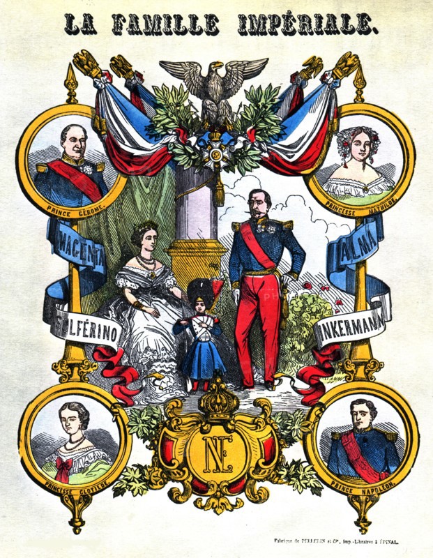 Imagerie d'Epinal, Napoléon III et la famille impériale