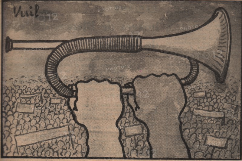 Caricature by Vuil published in "France-Nouvelle"