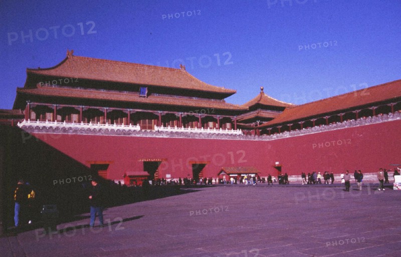 Le Palais Impérial, la Cité Interdite à Beijing/Pékin, la Porte Méridienne