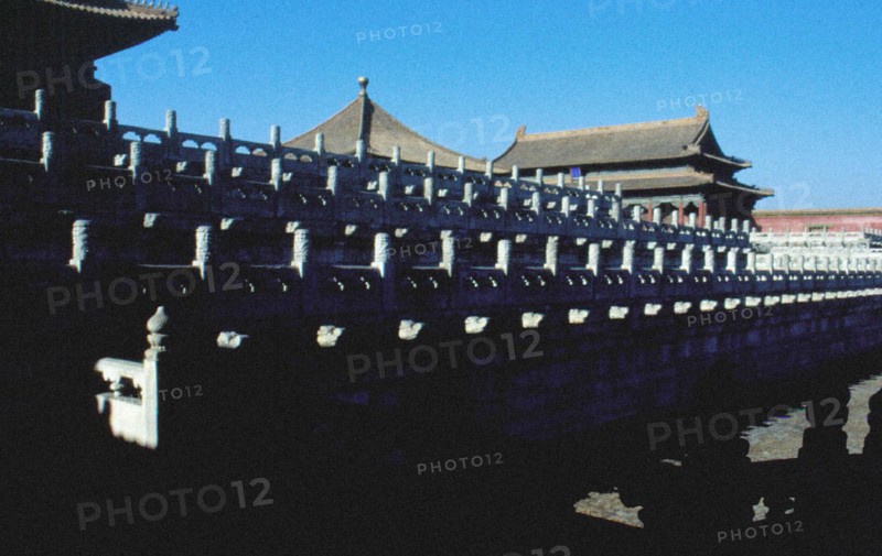 Le Palais impérial, la Cité Interdite à Beijing/Pékin, balustrade