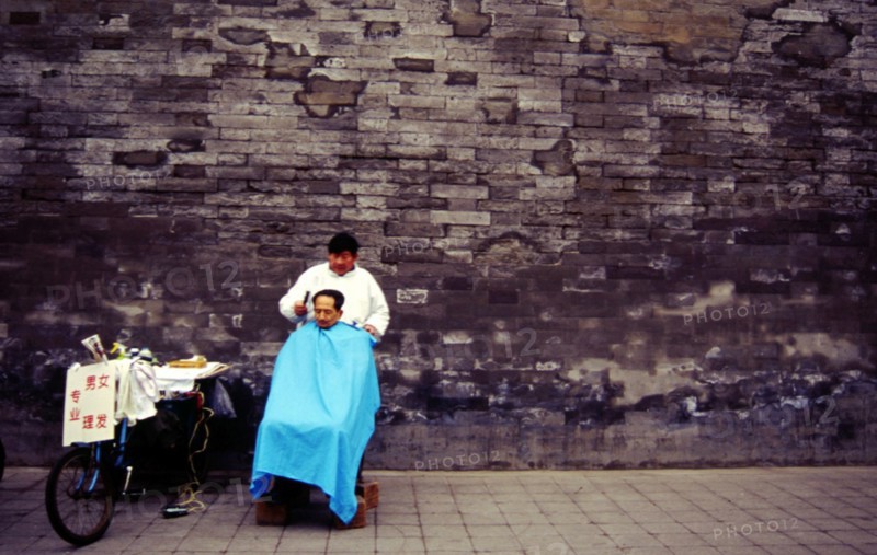Haircut Under the Wall of Forbidden City